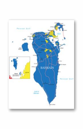 Bahrain map