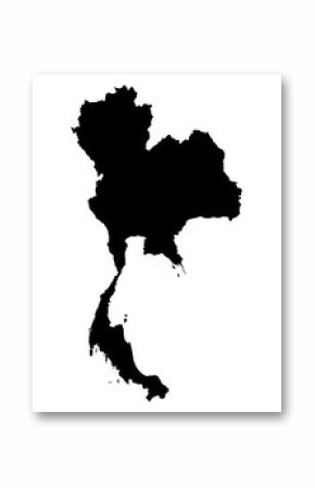 Thailand map on white background vector