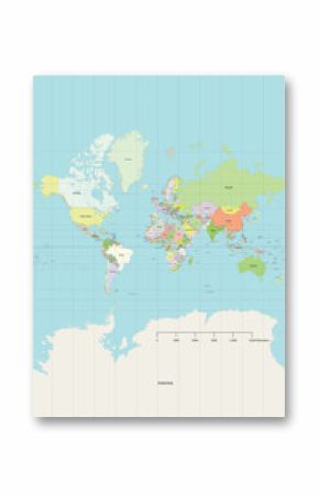 Mercator World Map