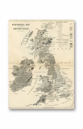 Vintage Map of Great Britain - Early 1800 Antique Maps of the World