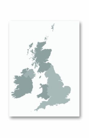 Wielka Brytania mapa ilustracji wektorowych