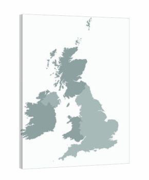 United kingdom map vector illustration