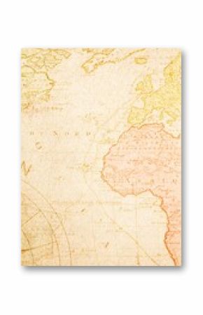 Vintage world map phone wallpaper, old paper background
