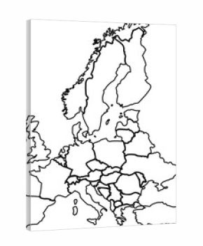 europe map high quality vector illustrator