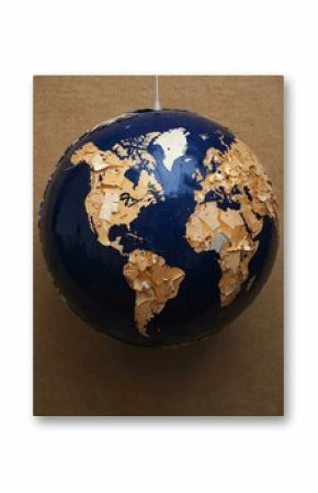 Recycled globe design.
