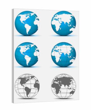 Solid and wired globe