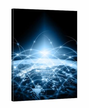 Earth from Space. Best Internet Concept of global business from concepts series. Elements of this image furnished by NASA. 3D illustration