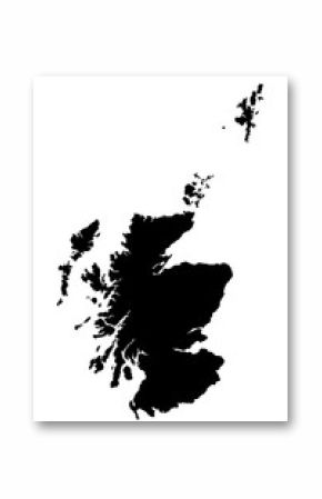 map of Scotland. vector illustration