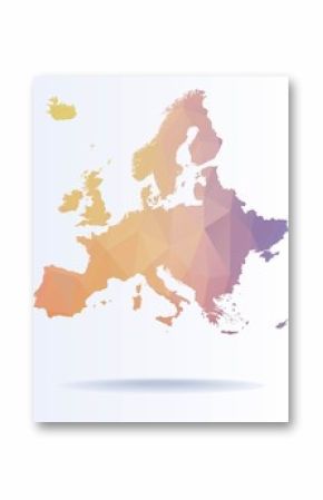 Polygonal map of Europe