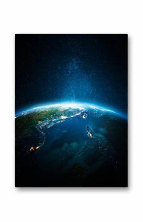 Asia at night