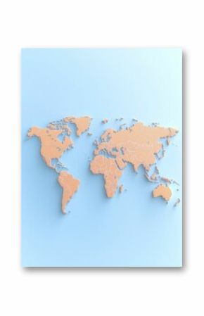 Colorful world map highlighting key regions benefiting from export growth trends