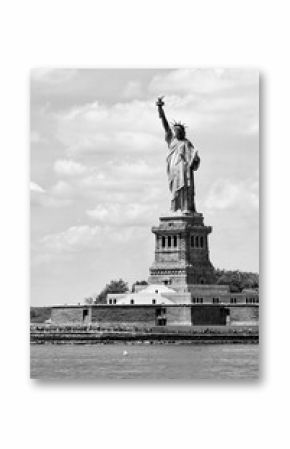 Statue of Liberty black and white