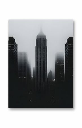 Black And White Photo City Skyline