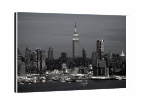 new york skyline bw