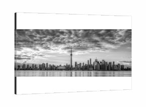 TORONTO SKYLINE IN BLACK AND WHITE
