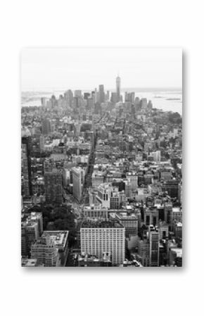 New York city downtown, Black and White