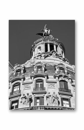 Building Style Architecture Details in Barcelona.