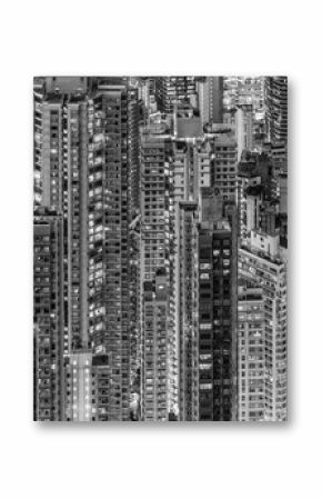 Hong Kong Density in Black and White