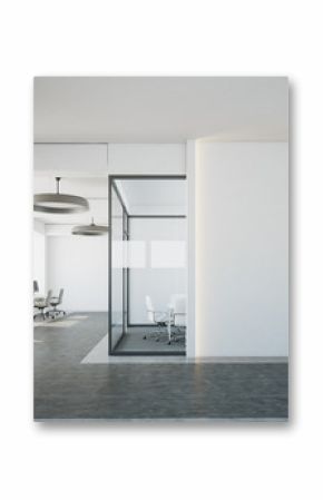 White open space, blank wall