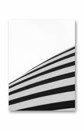 Architecture of modern building pattern black and white