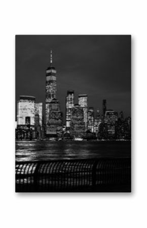  New York City captured in black and grey architectures and scenes