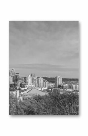 Seattle city downtown skyline cityscape in Washington State,  USA