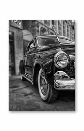 Classic car study 1941 black and white