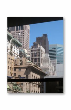 Manhattan New York City skyscrapers window view