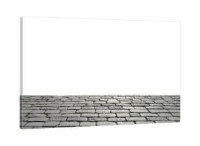 Old cobblestone pavement.