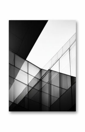 Modern building glass facade sunlight abstract architecture design