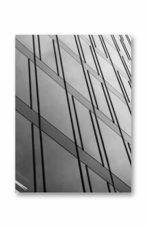 Coporative building windows black and white Insurgentes 