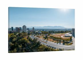 Aerial panoramic view of the Salt Lake City Capitol Building, USA