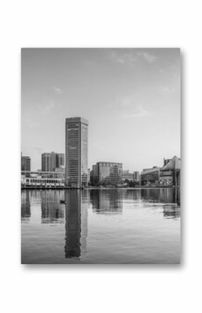 Downtown Baltiimore city skyline cityscape of Maryland