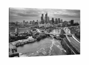 Philadelphia Skyline Black and White