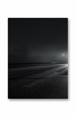 Urban street at night, perfect for cityscape backgrounds