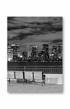 The New York City skyline from the Liberty State Park