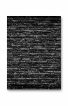 Czarna ściana z cegieł tekstura, cegły powierzchnia jako tło