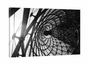 abstract architectural black and white background