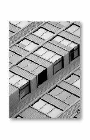 Architectural of window building pattern black and white