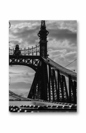 Budapest black and white bridge
