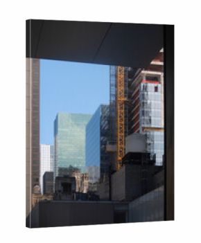 Manhattan New York City building construction window view