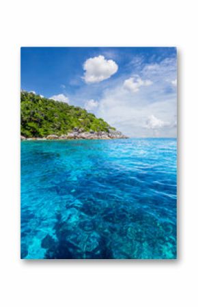 The Turquoise water of Andaman Sea at Similan Islands, Khao Lak, Phang-Nga, Thailand,