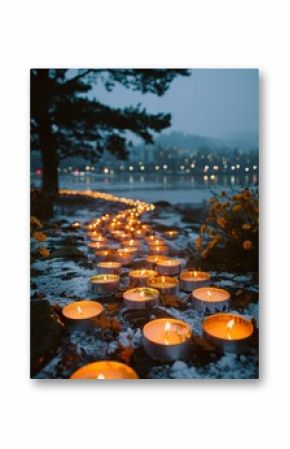 Candles in Snow