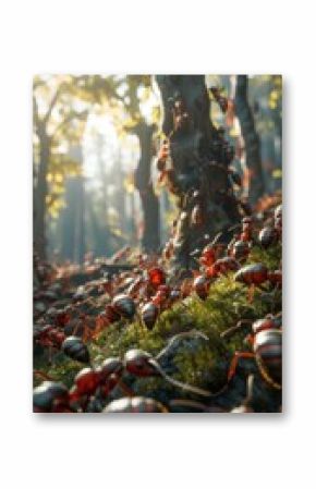 Forest Infested With Red Bugs