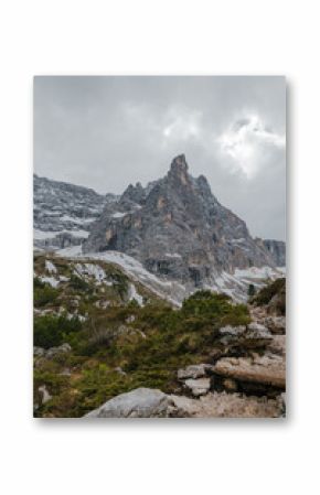 The road to Lake Sorapis, Alps, Dolomites - Italy