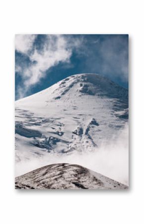 Osorno Volcano in Puerto Varas, Chile, winter season