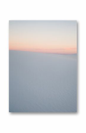 Scenery of lonely white desert