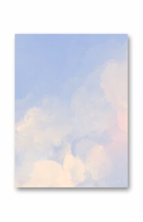 pastel blue sky and clouds