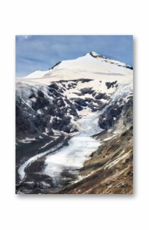 View of Grossglockner, Austria's highest mountain peak. Below is the Pasterze Glacier. Photo taken from Kaiser-Franz-Josefs-Hohe, which is accesible via Großglockner Hochalpenstraße