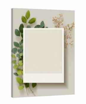 blank polaroid frame vector illustration for design  celebration event keepsake